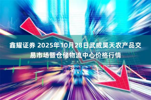 鑫耀证券 2025年10月28日武威昊天农产品交易市场暨仓储物流中心价格行情